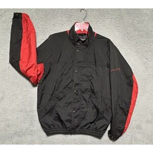 Dryjoys By Footjoy Windbreaker Mens M Black Golf Full Zip Wind Rain Jacket